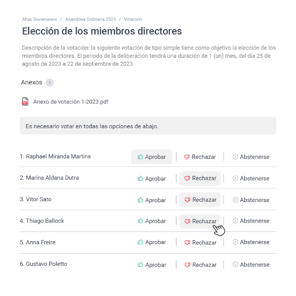 Votación online en cualquier momento y lugar