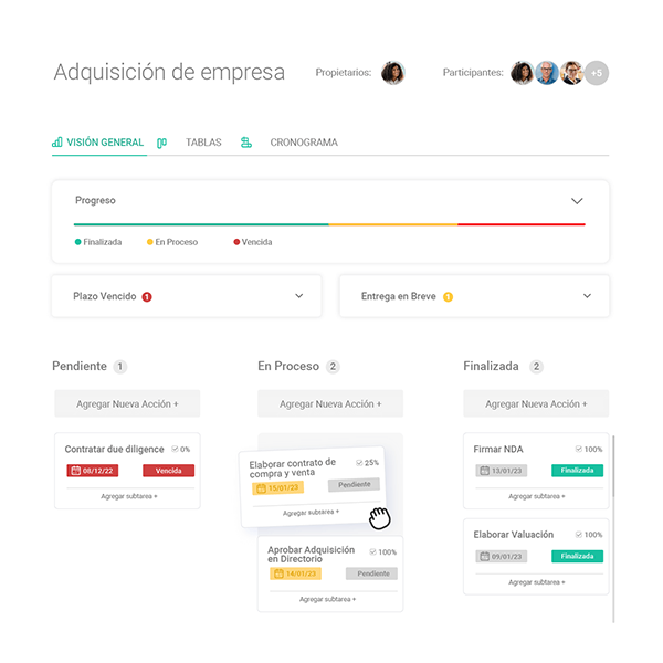 Gestión y seguimiento de proyectos estratégicos